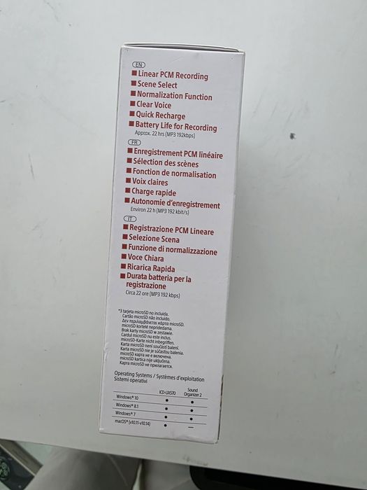 Reportofon Sony ICD-UX570B, Microfon stereo, MP3, USB, microSD, 4GB