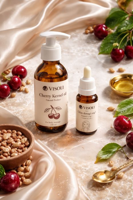 Visoli натуральное косметическое масло из косточек вишни