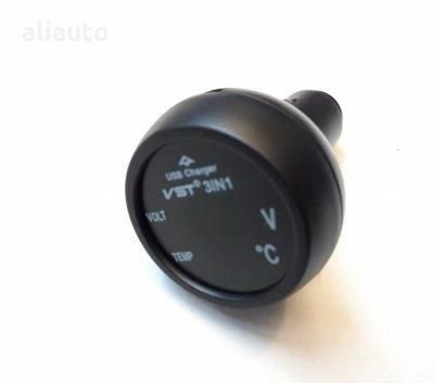 Волтметър,Термометър и Зарядно №3628 За USB Уред 3в1