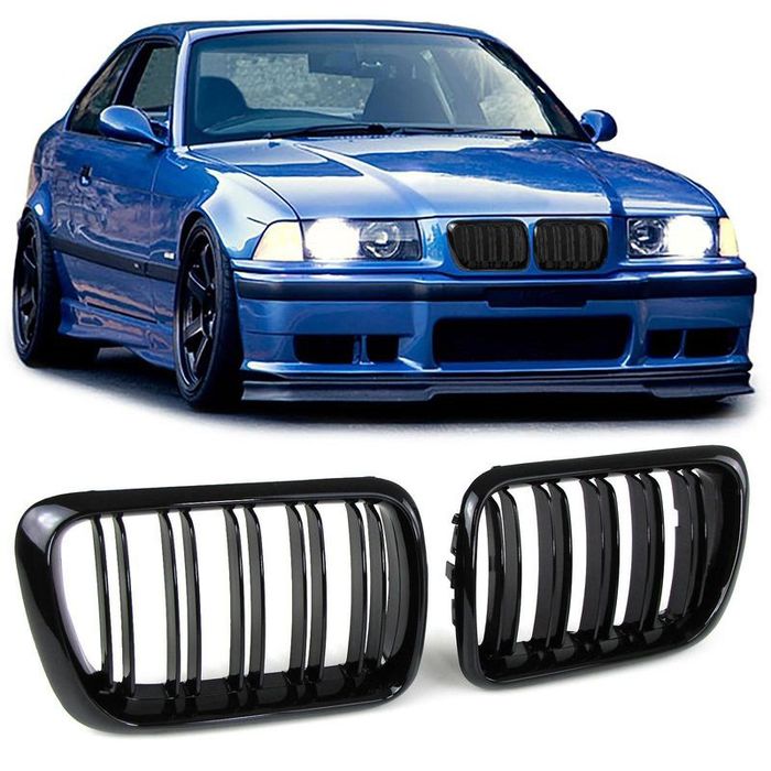 Двойни M3 M Бъбреци Решетки BMW E36 БМВ Е36 Гланц М3