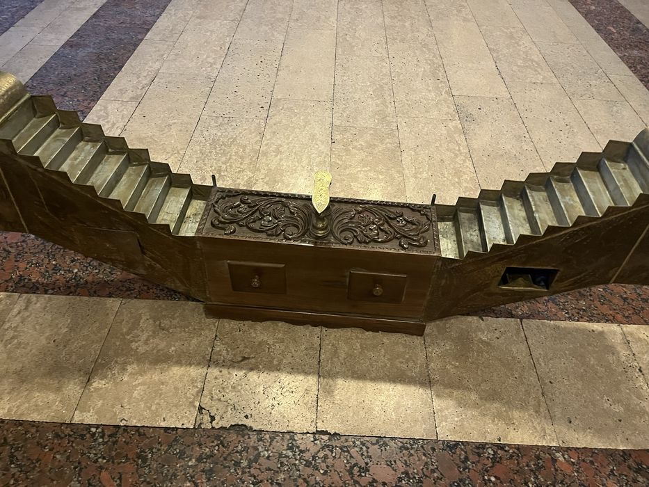 Актиквариат ящик чистильщика обуви Турция подставка для чистки обуви