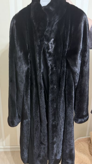 Норковая цельная шуба