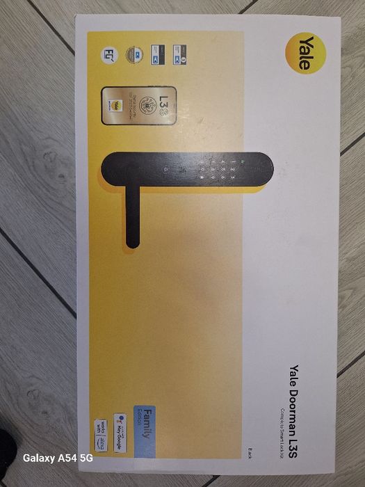 YALE DOORMAN L3S Family crome+negru