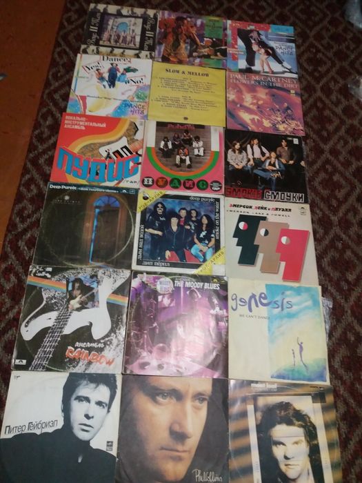 Пластинки рок групп Смотрите на польный экран 3фото Читайте описании