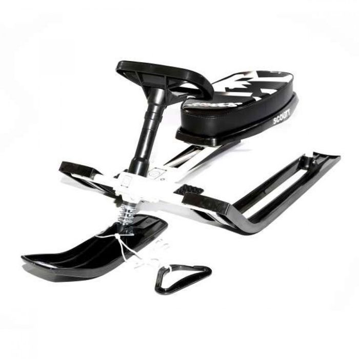 Зимна шейна с кормило, предни и задни ски и метална спирачка