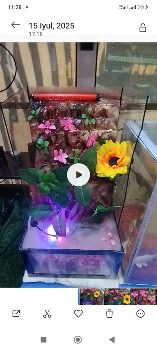 Аквариум для рыбы водапад