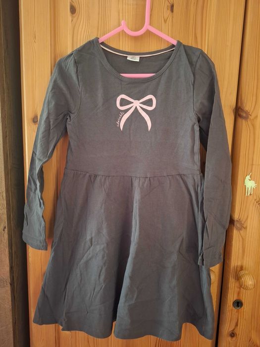 Rochie fetițe culoare gri