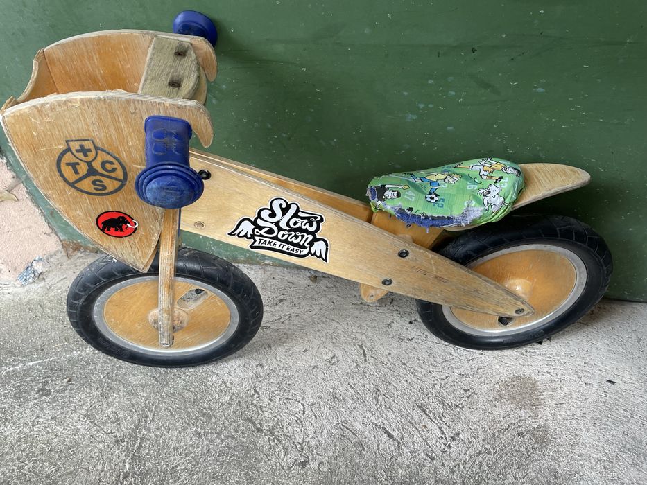 Детско дървено баланс колело