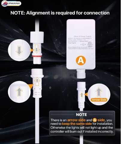 Интелигентни външни светлини LPHIANX, 30 м, 80 LED, RGB смарт