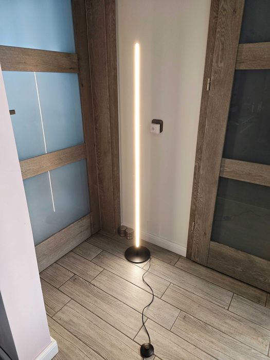 EDISHINE Pachet de 2 Lămpi de Podea LED Dimmabile cu Funcție de Memorie – Neagră 146cm