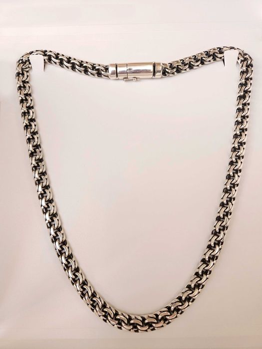 Солидная мужская цепь 150 гр серебро 925 (yangi narx!)