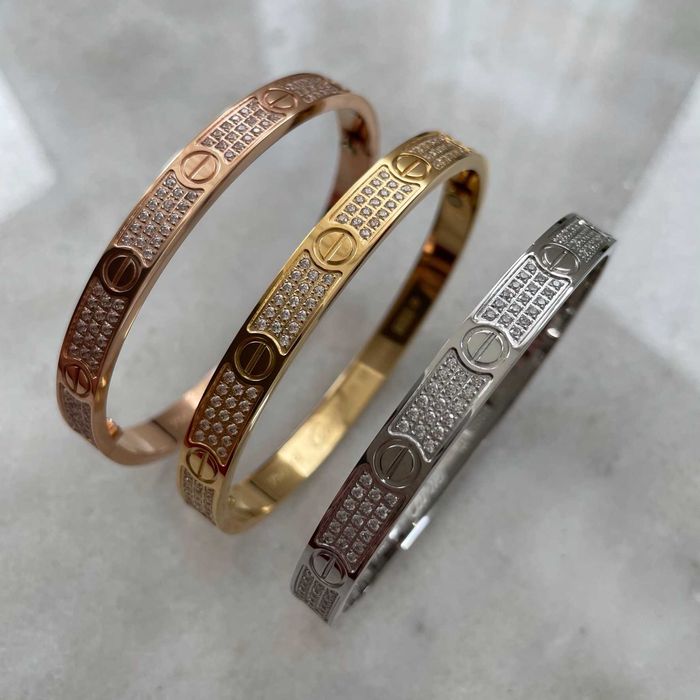 Bratara Love Bracelet cu Cristale Aplicate