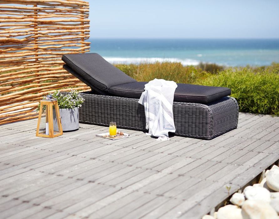 Șezlong premium JUTLANDIA TAMBOHOUSE – 76x206 cm – gri