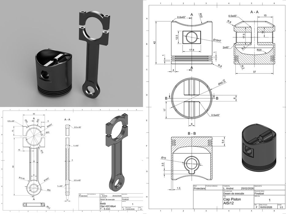 Proiectare Mecanică CAD | Desene Execuție CNC, Laser & Modelare 3D