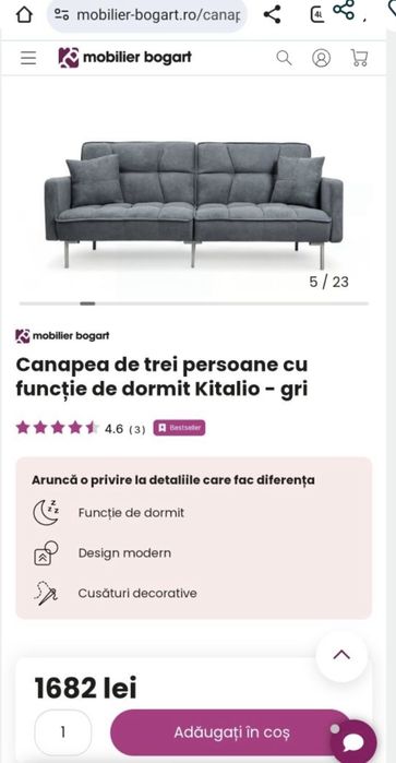 Canapea extensibilă