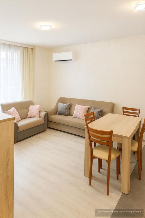 Слънчев 2-стаен апартамент в жк. Христо Смирненски - с паркомясто