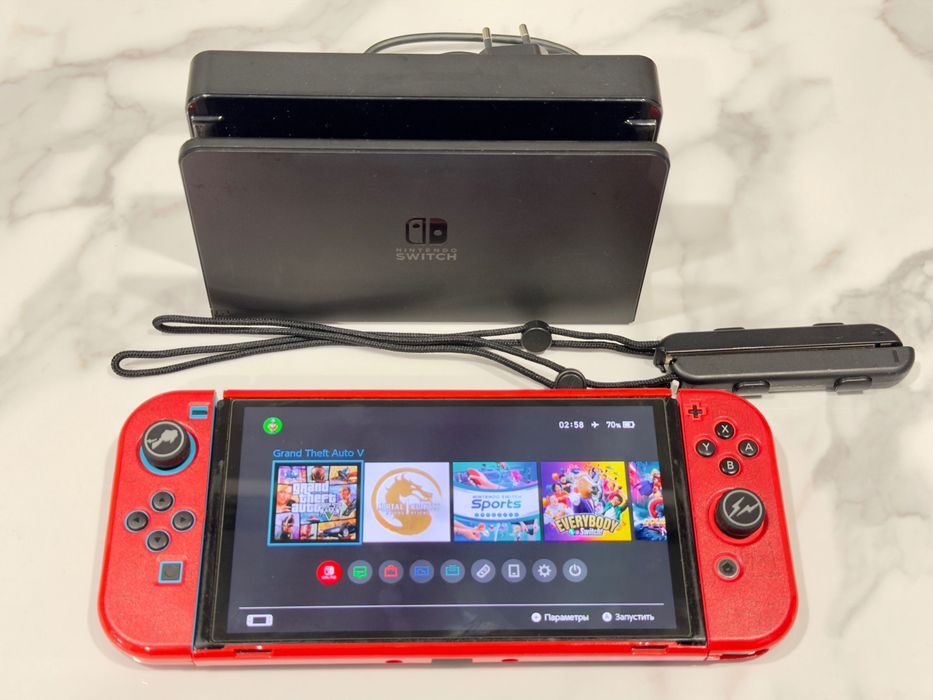 Switch oled,прошитый,256гб,gta5,Zelda,mario