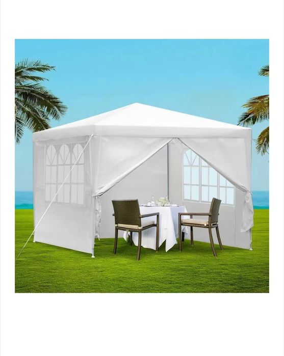 Cort Evenimente TOP CORTURI®, 3x3 M, Pavilion Gradina Cu Pereti Detasabili