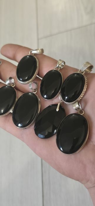 Pandante argint onix