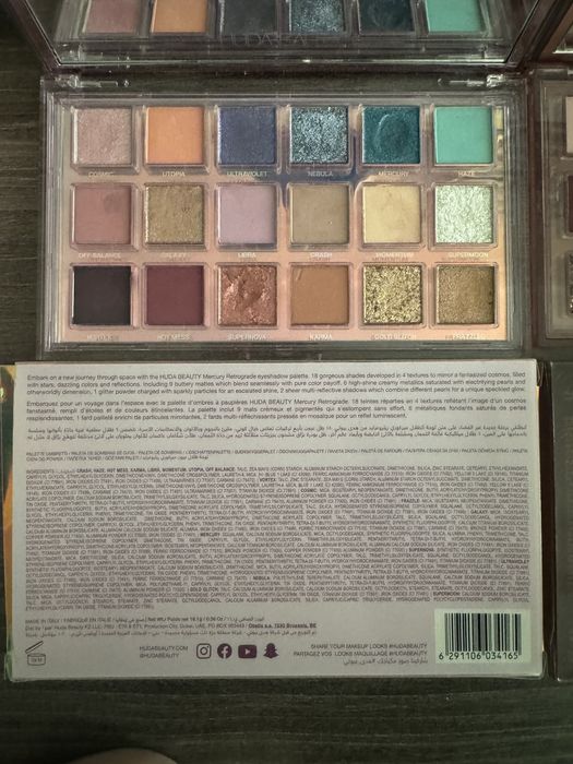 Палетки теней оригинал Huba beauty Anastasia Beverly Hills Tarte