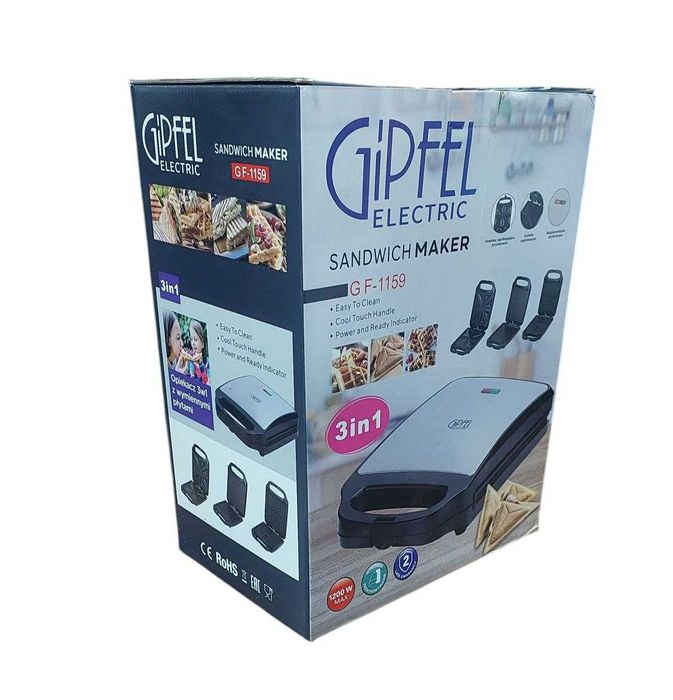 Вафельница 3 в 1  Gipfel GF-1159  vaflenitsa toster sendvich