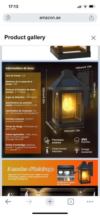 Lampa solara pentru exterior