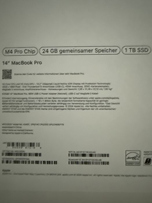Vand MacBook Pro
