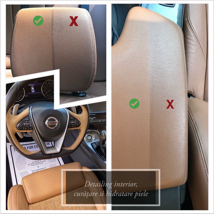 Curatare - spalare tapiterie auto textil sau piele - detailing auto