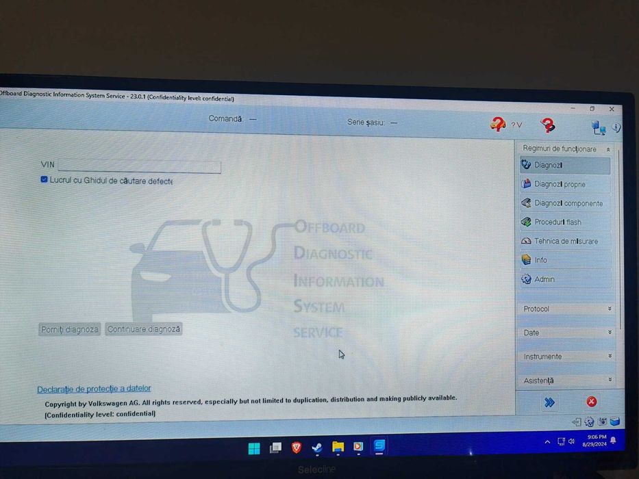 ODIS Service 23.0.1 și ODIS Engineering 17.0.1 VAS 6154/A/B VAG