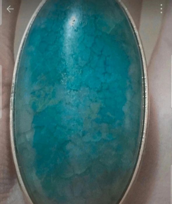 Inel damă nou superb cu piatra naturala agata verde