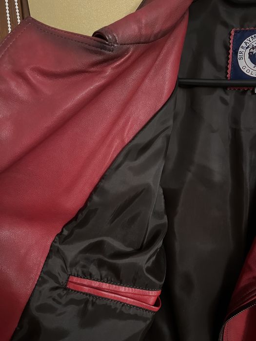 Geaca biker din piele pentru barbati