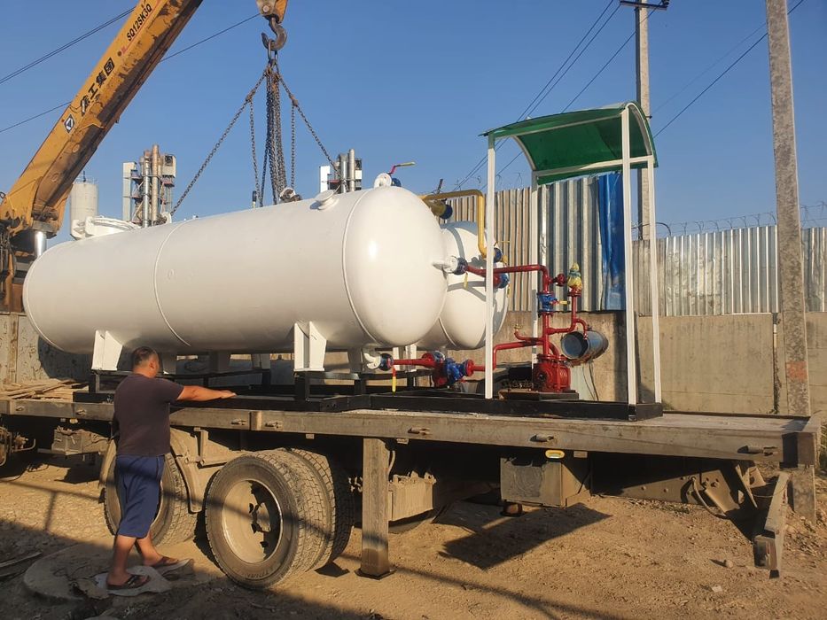 газ заправка газгольдер