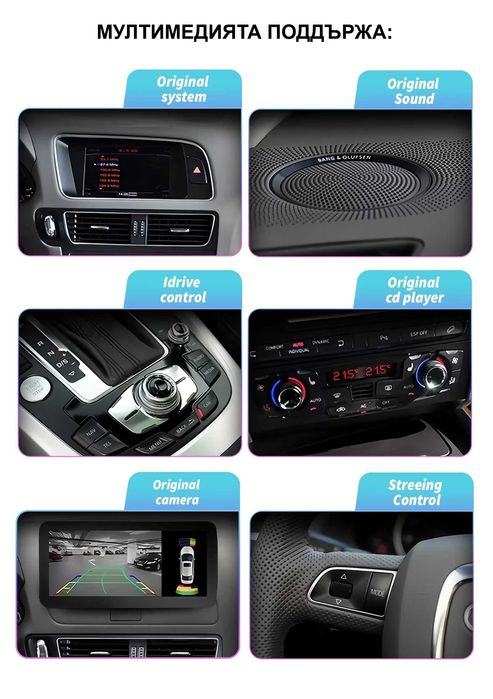 Мултимедия 10.25″ Android 14 за AUDI A4 A5 B8 07-16г CARPLAY - HIGH