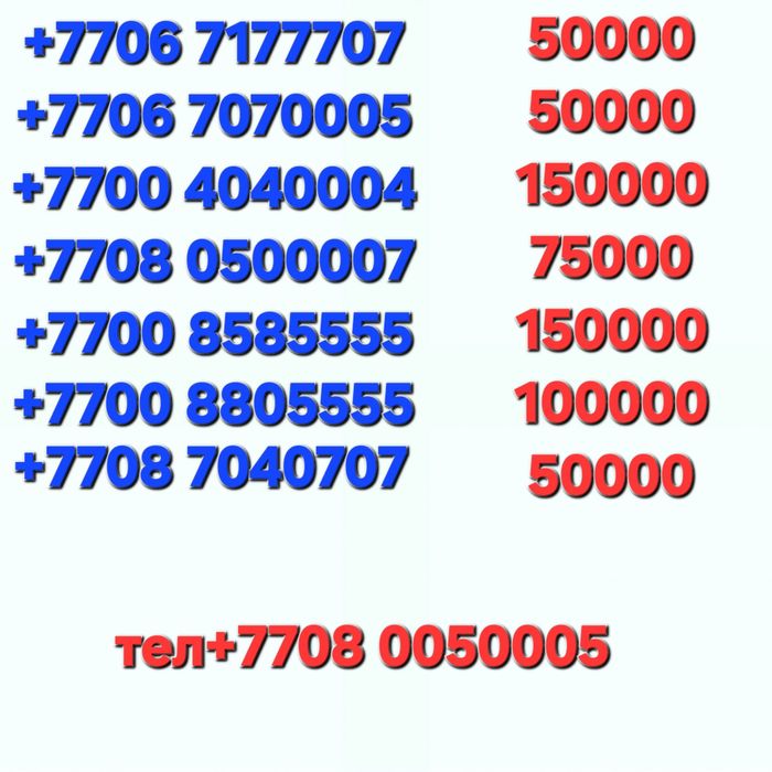 Номер Сим карта , номер