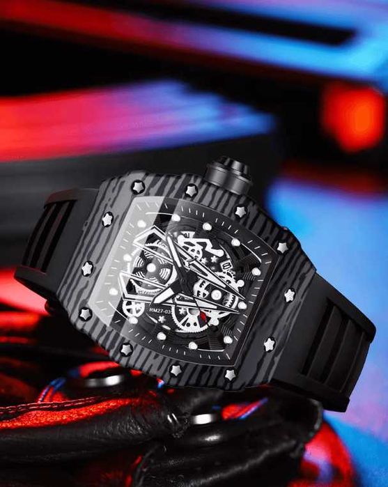 Мъжки часовник BINBOND – BLACK + ПОДАРЪК