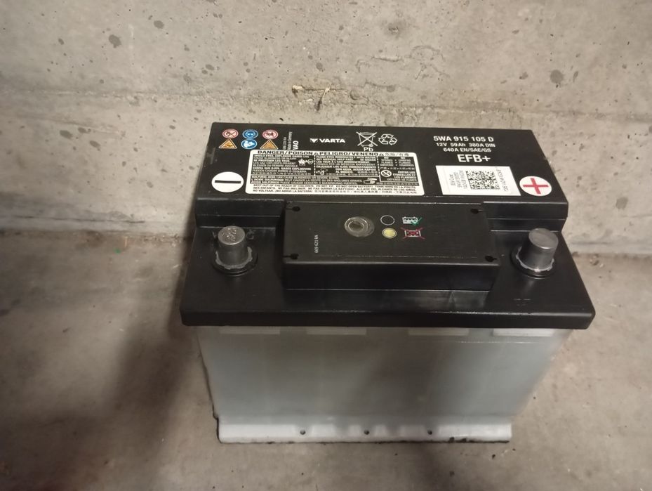 Baterie auto Volkswagen Audi Skoda 60 amperi EFB Start Stop import Germania stare perfecta