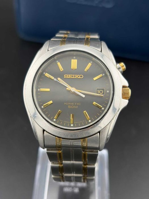 Seiko Kinetic 5M62-0AV0 – Acumulator nou – Cutie inclusă