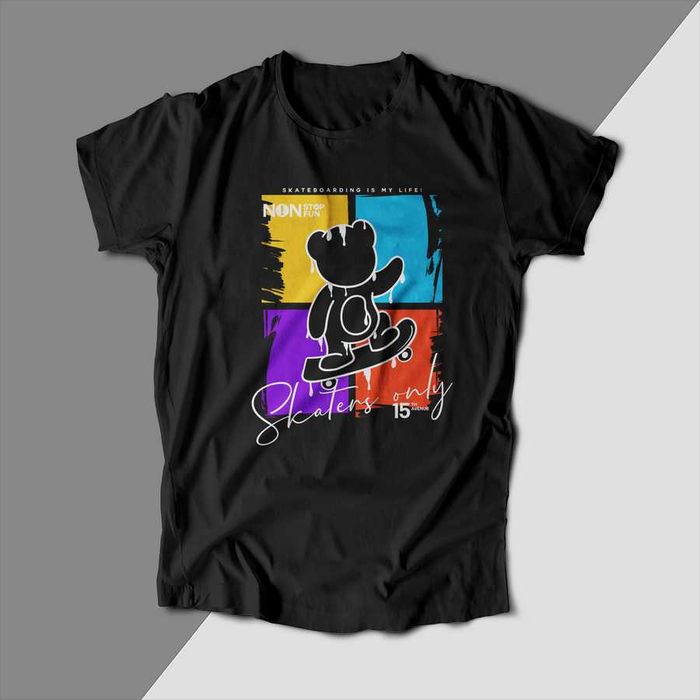 Черни тениски с Мечета Teddy