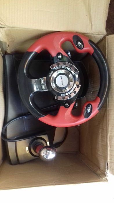 Продается игровой руль для компьютера и плейстейшана приставки.