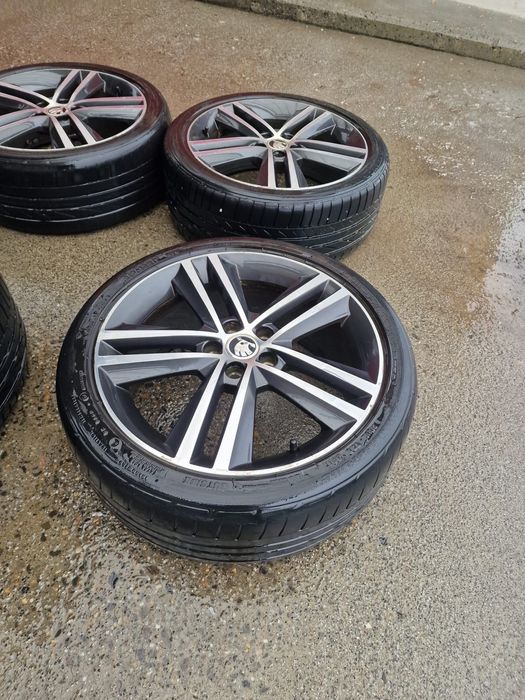 Jante Skoda 5x100 cu anvelope de vară