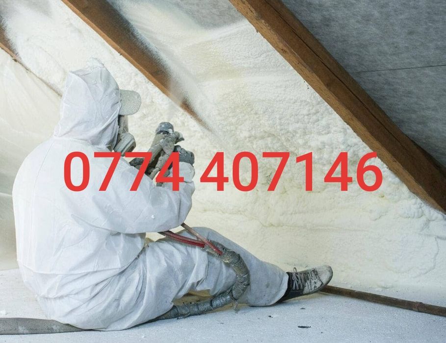 Izolatie cu spuma poliuretanica.Termica si fonica.