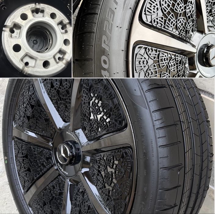 Оригинални джанти Мерцедес ГЛС МАЙБАХ 63АМГ 23 цола Mercedes GLS 167 63AMG MAYBACH X167 GLS600 ГЛС 450d фейслифт пакет БРАБУС 5Х112 с нови гуми