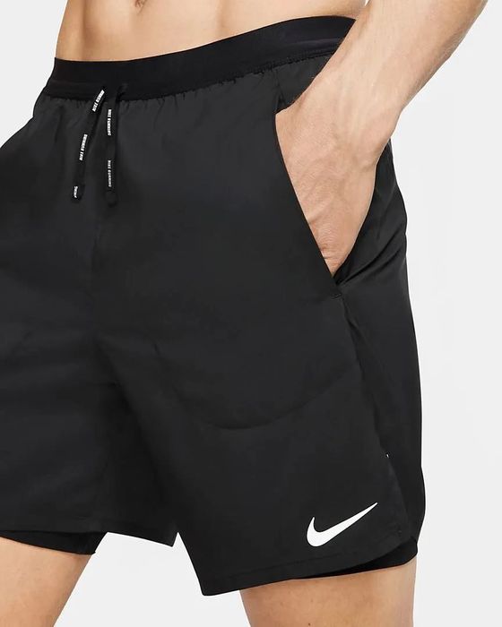 Мъжки къси панталонки : Nike Running Flex Short Stride 2-in-1 Black XXL