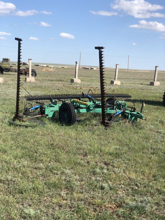 2 бруска косилка с граблями