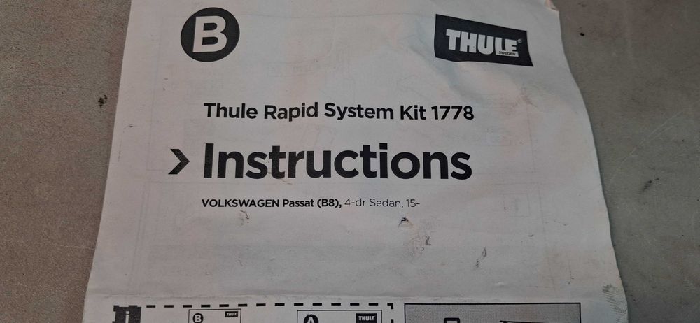 Thule-греди-багажник-релси-VW Пасат В8 4ВР.седан-пежо 208
