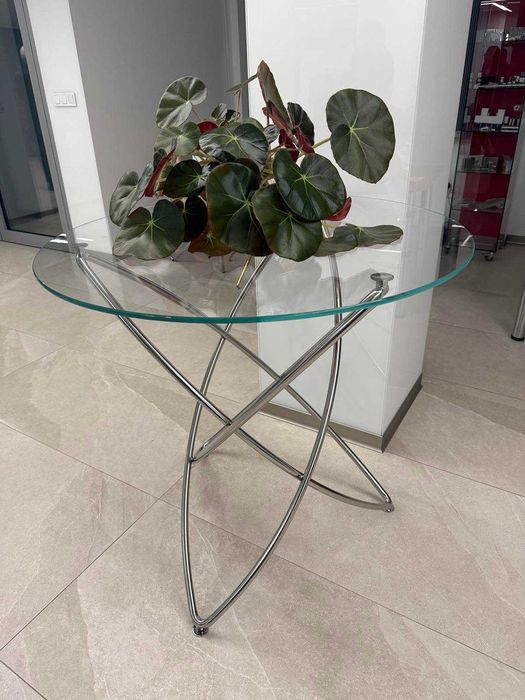 Стъклени кръгли маси