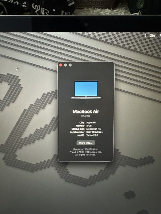 Macbook Air M1 256Gb