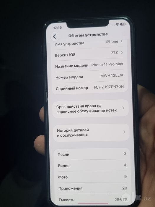 Iphone 11 pro max 256 yaxwi xolati