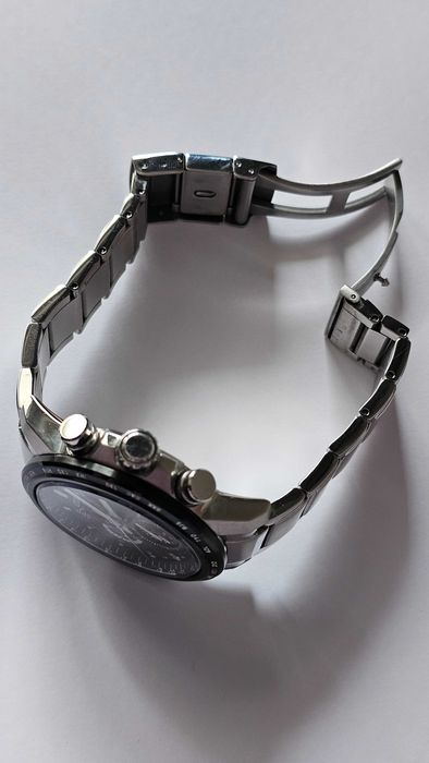 Mens CITIZEN Eco-Drive World Time Atomic Chrono. S Steel Watch H820