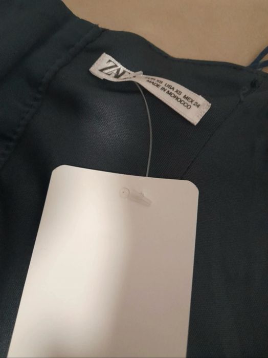 Rochie midi de seara Zara cu umerii goi ediție limitata mărimea XS